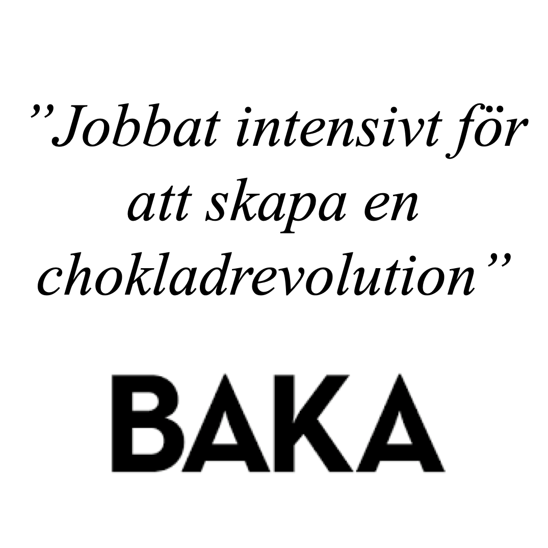 Jobbat intensivt för att skapa en chokladrevolution - Svenska Kakao omnämt i reportage i tidningen Baka