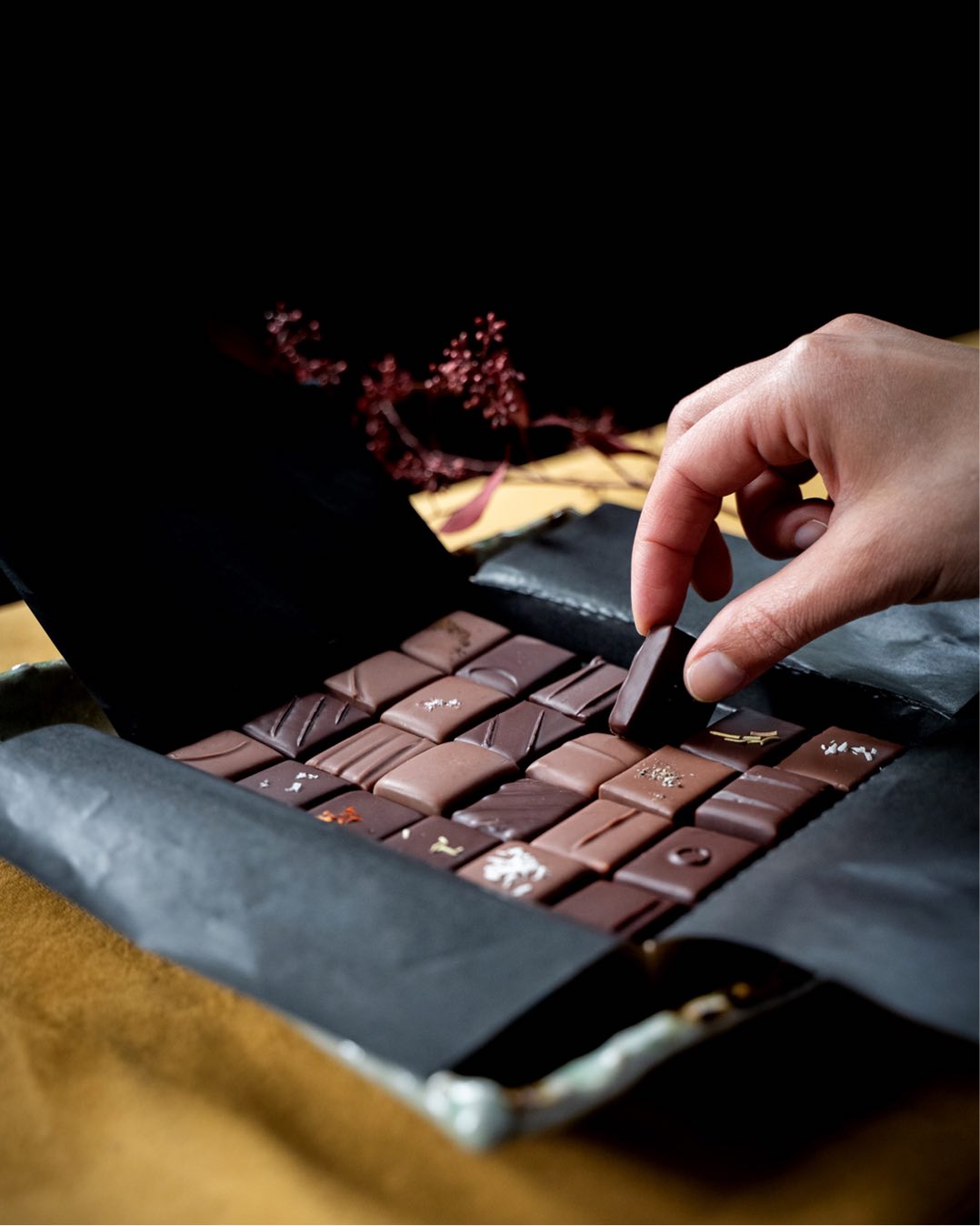 Påskpresent - chokladkit med chokladpraliner