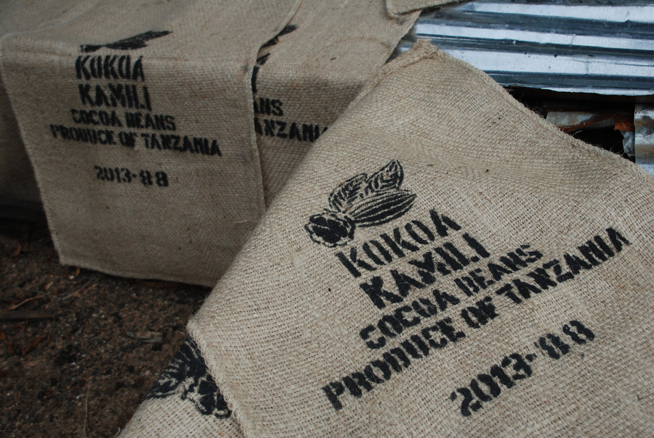 Jute sack - Cocoa sacks with print