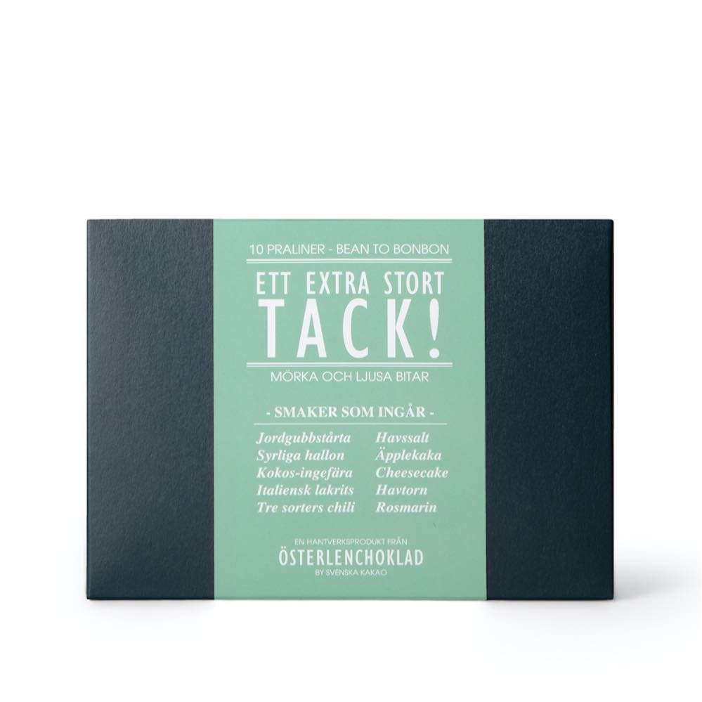 Chokladask som tackgåva
