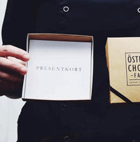 Presentkort på choklad för chokladfabriken