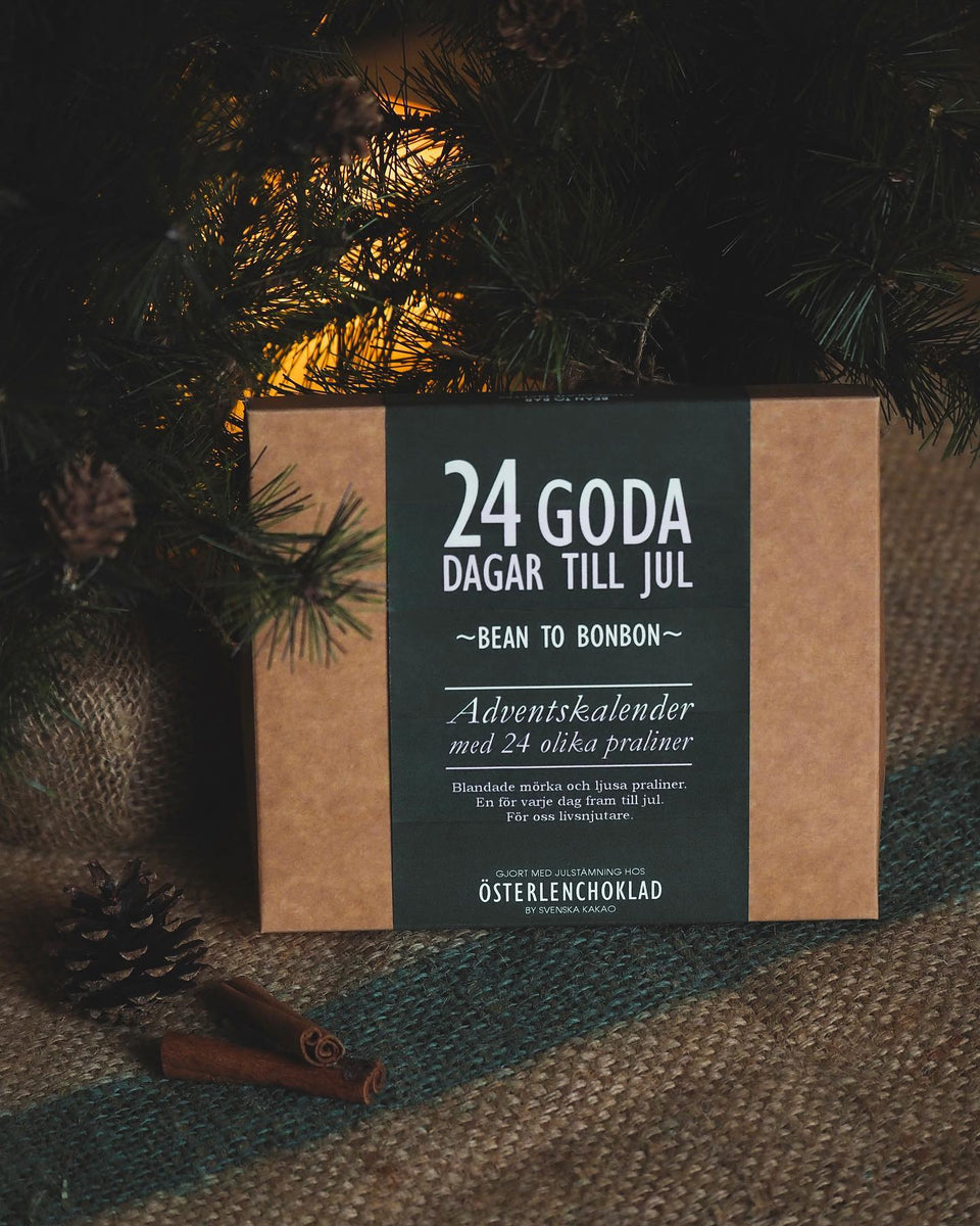 Lyxig adventskalender med handgjorda praliner