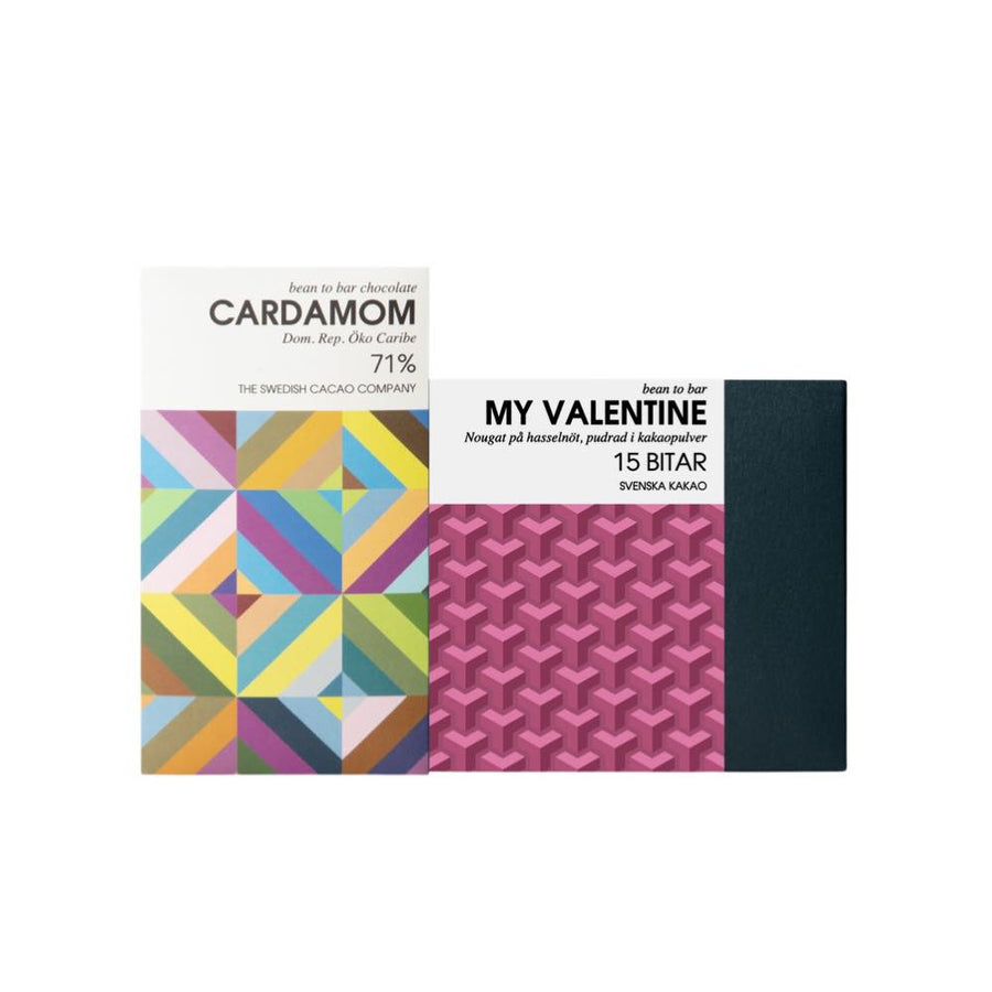 Chokladbud Alla hjärtans choklad med praliner och fin choklad