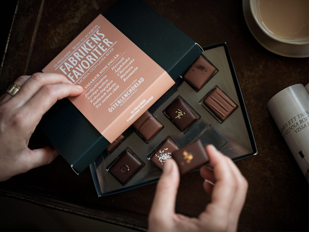 Chokladbud från chokladfabriken på Österlen
