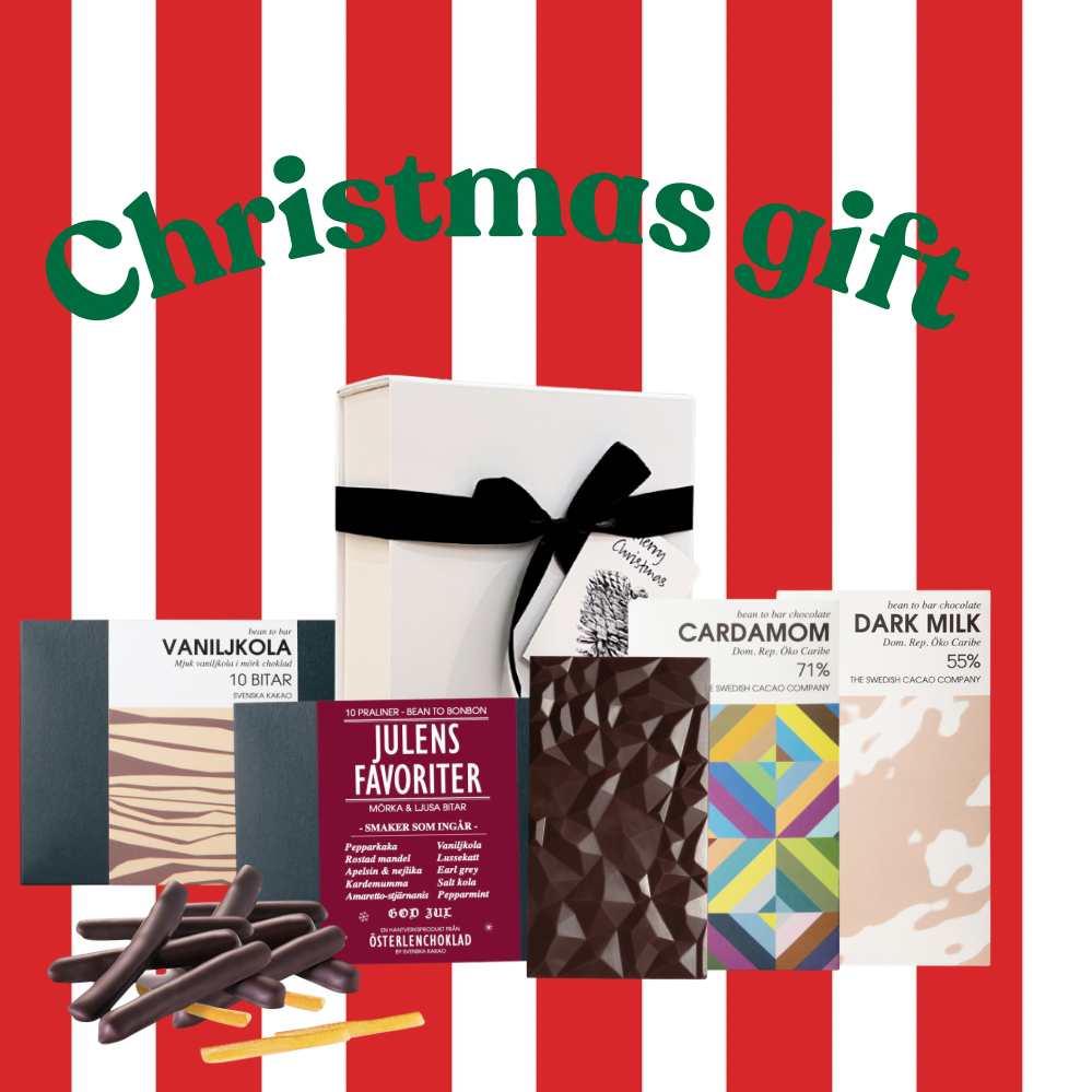 Deluxe julklappsbox fylld med choklad I Medium