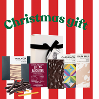 Deluxe julklappsbox fylld med choklad I Medium