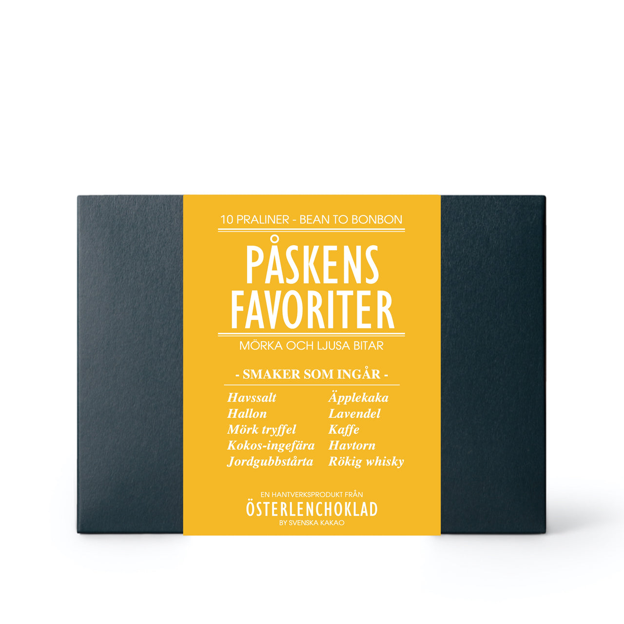 Presentbox till påsk med 10 chokladpraliner