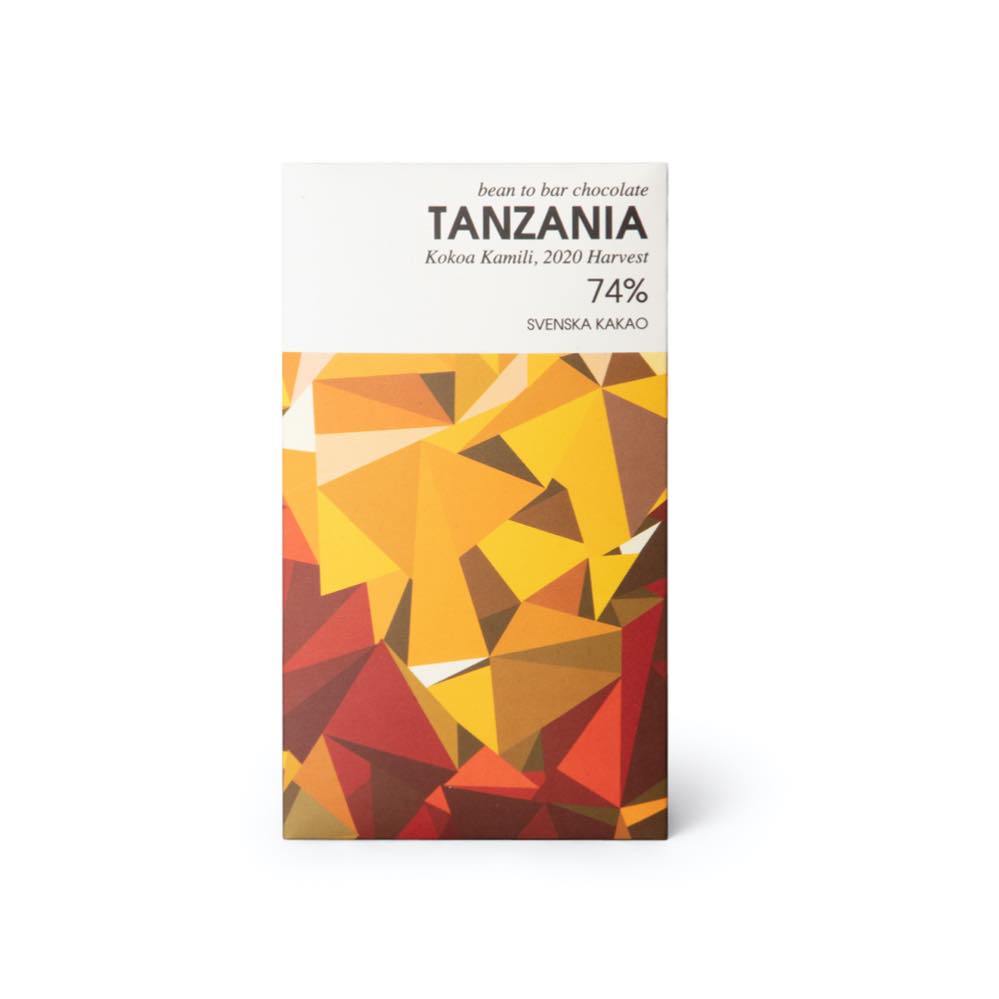 Mörk chokladkaka Tanzania 74% syrlig