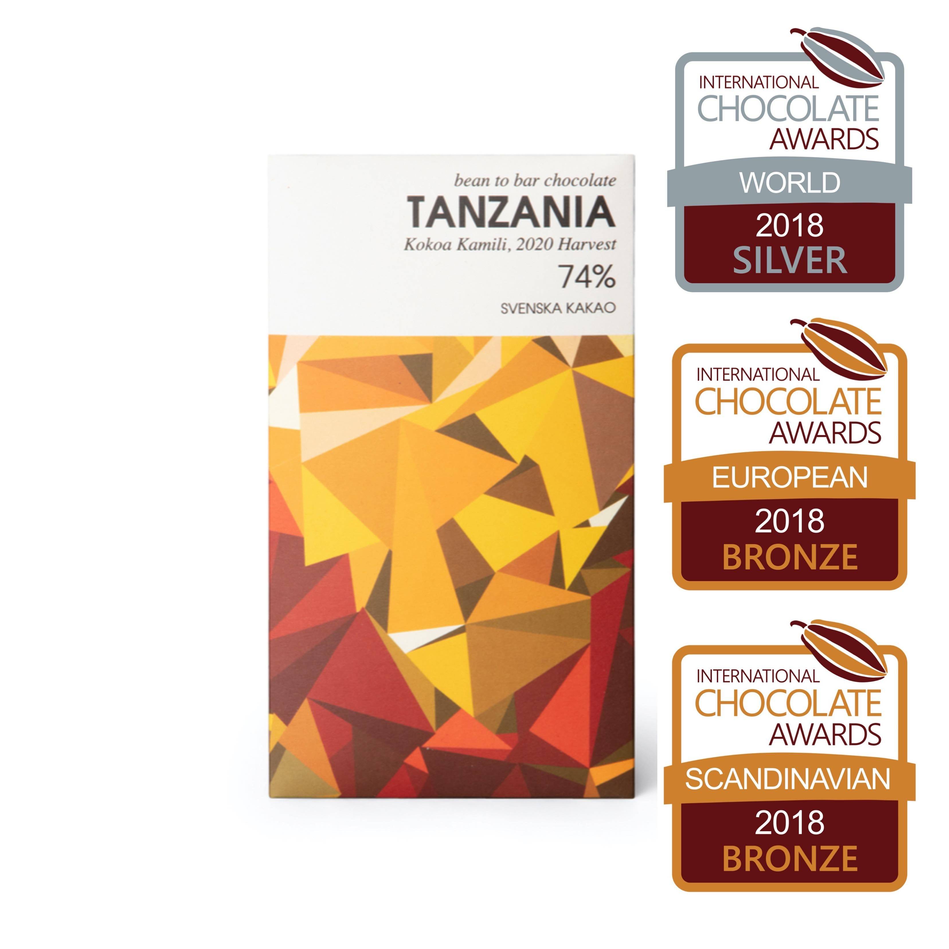 Dark Swedish handmade chocolate with fruity notes | Tanzania 74%