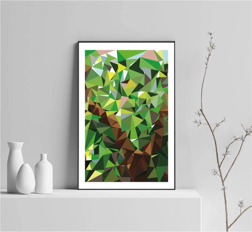 Poster from the Svenska Kakao inspired by the jungle of Sri Lanka